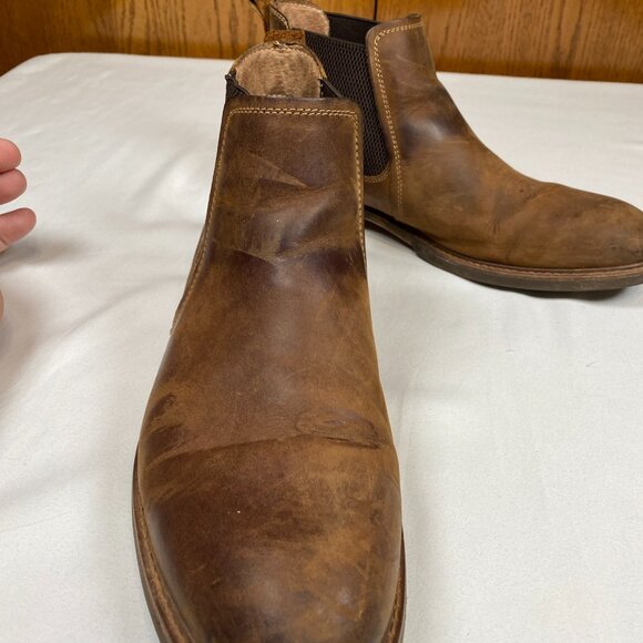 Florshiem Lodge Plain Toe Gore Men's Boots 9 Brown - Picture 3 of 13